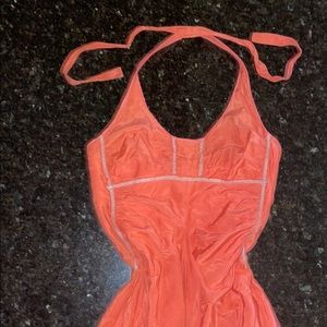 Armani Exchange silk blend dress with flattering cut and stitching